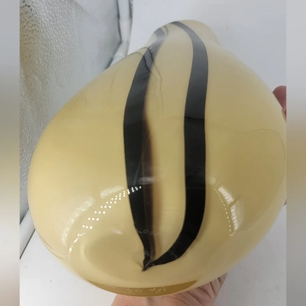 vtg‎ hand blown glass vase 10
